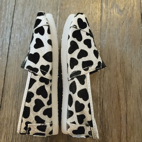 Toms Glitter Heart Shoes 12 - Picture 4 of 6